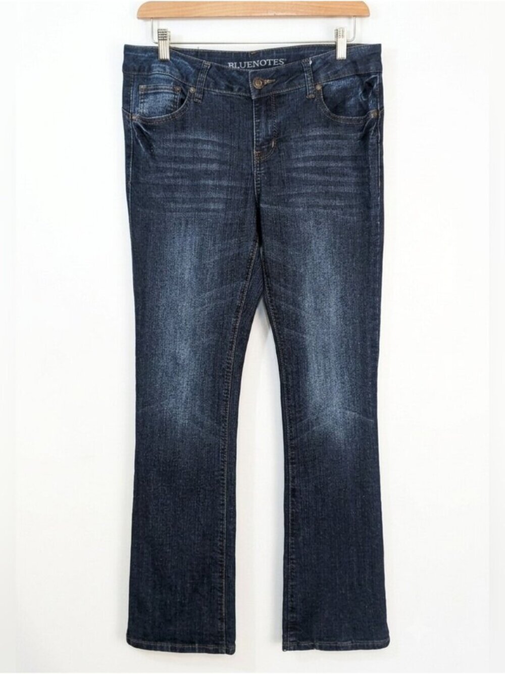 Bluenotes Curvy Slim Boot Jeans Dark Wash Blue Denim Womens Size 30/32